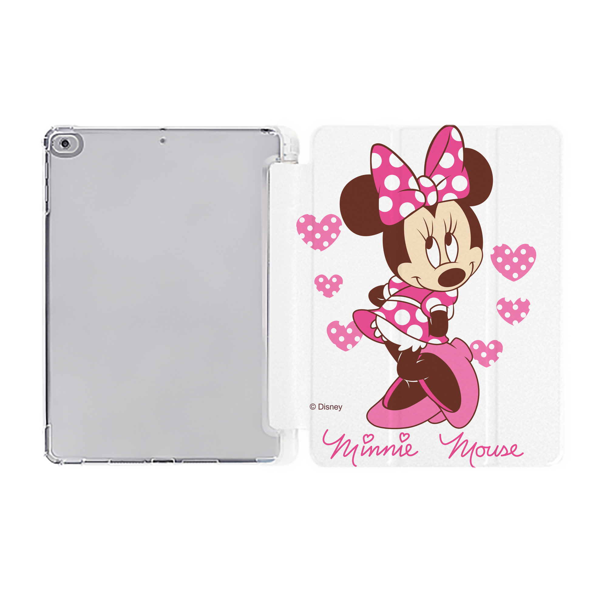 ミッキーマウス Mickey Mouse IPad ケース ペン収納付き 三つ折りスタンド PUレザー×シリコン 対応機種9.5/10.5/10.9インチ